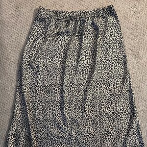 Leopard J crew skirt